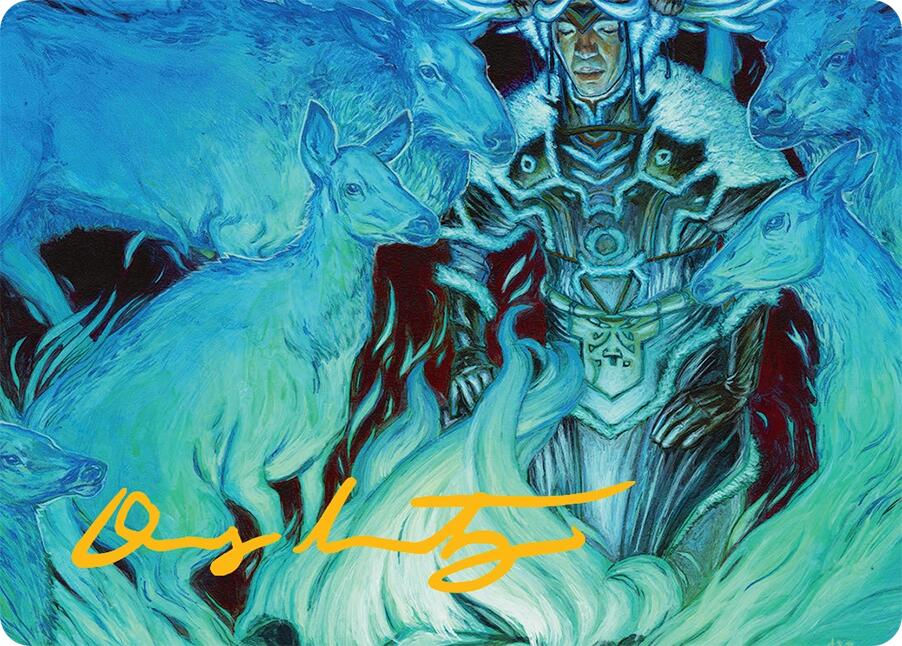 Unending Whisper Art Card (9/54) (Gold-Stamped Signature) [Tarkir: Dragonstorm Art Series] | Exor Games Dartmouth
