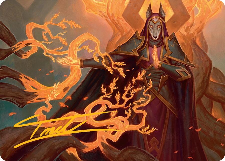 Abzan Devotee Art Card (10/54) (Gold-Stamped Signature) [Tarkir: Dragonstorm Art Series] | Exor Games Dartmouth