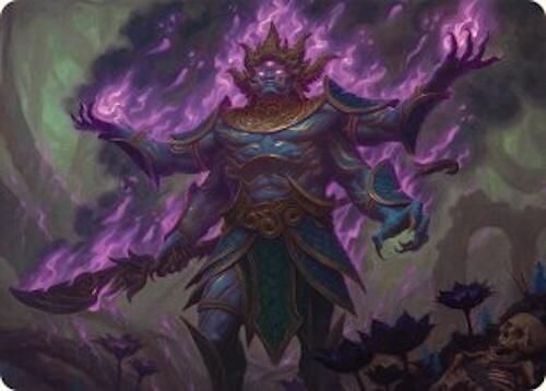 Rot-Curse Rakshasa Art Card (13/54) [Tarkir: Dragonstorm Art Series] | Exor Games Dartmouth
