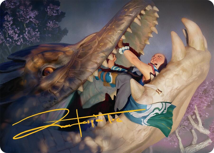 Jaws of Defeat Art Card (53/54) (Gold-Stamped Signature) [Tarkir: Dragonstorm Art Series] | Exor Games Dartmouth