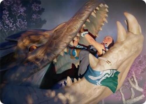 Jaws of Defeat Art Card (53/54) [Tarkir: Dragonstorm Art Series] | Exor Games Dartmouth