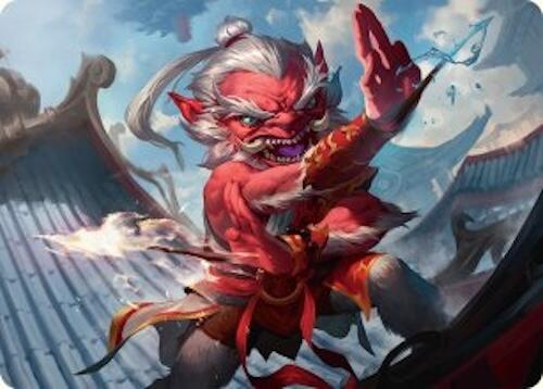 Devoted Duelist Art Card (15/54) [Tarkir: Dragonstorm Art Series] | Exor Games Dartmouth