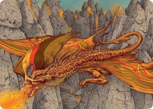 Magmatic Hellkite Art Card (34/54) [Tarkir: Dragonstorm Art Series] | Exor Games Dartmouth