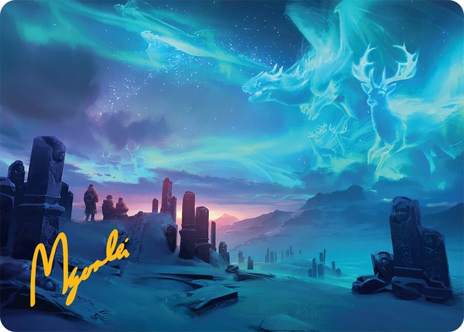 Auroral Procession Art Card (20/54) (Gold-Stamped Signature) [Tarkir: Dragonstorm Art Series] | Exor Games Dartmouth