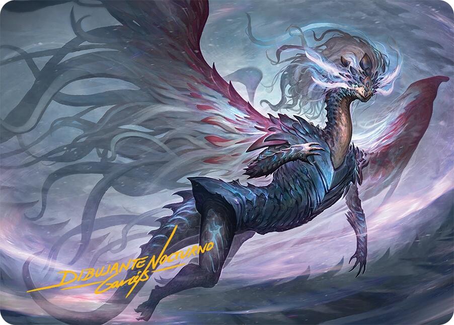 Shiko, Paragon of the Way Art Card (37/54) (Gold-Stamped Signature) [Tarkir: Dragonstorm Art Series] | Exor Games Dartmouth