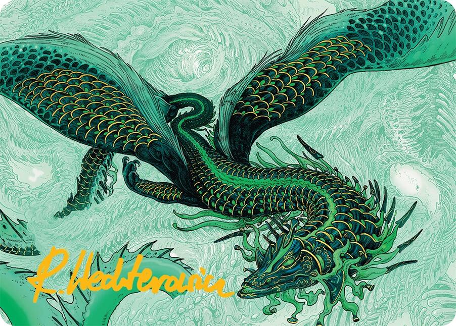 Teval, Arbiter of Virtue Art Card (38/54) (Gold-Stamped Signature) [Tarkir: Dragonstorm Art Series] | Exor Games Dartmouth