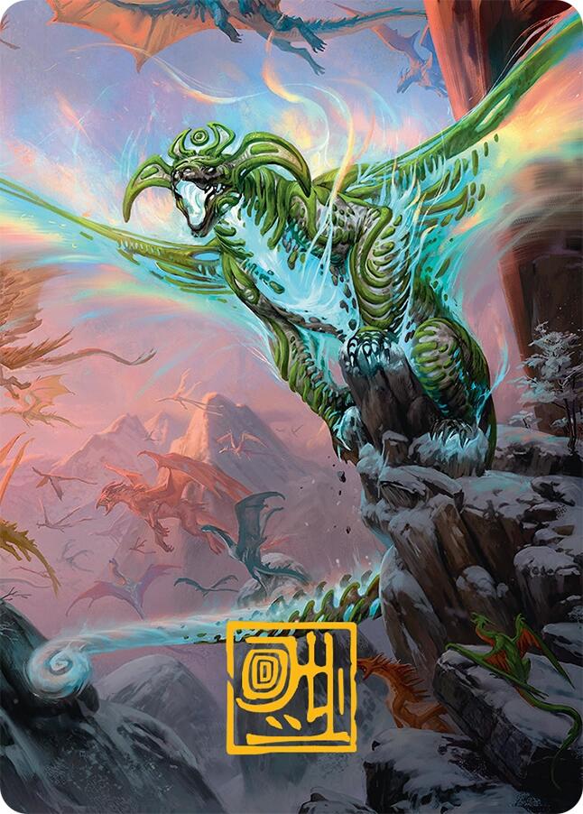 Ureni of the Unwritten Art Card (51/54) (Gold-Stamped Signature) [Tarkir: Dragonstorm Art Series] | Exor Games Dartmouth