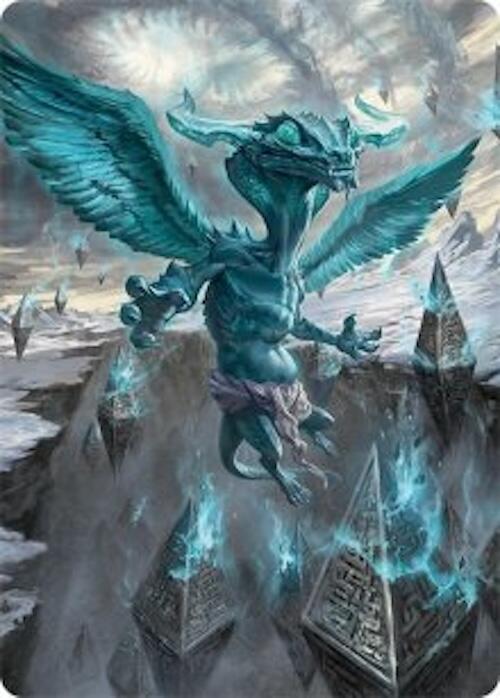 Ugin, Eye of the Storms Art Card (47/54) [Tarkir: Dragonstorm Art Series] | Exor Games Dartmouth