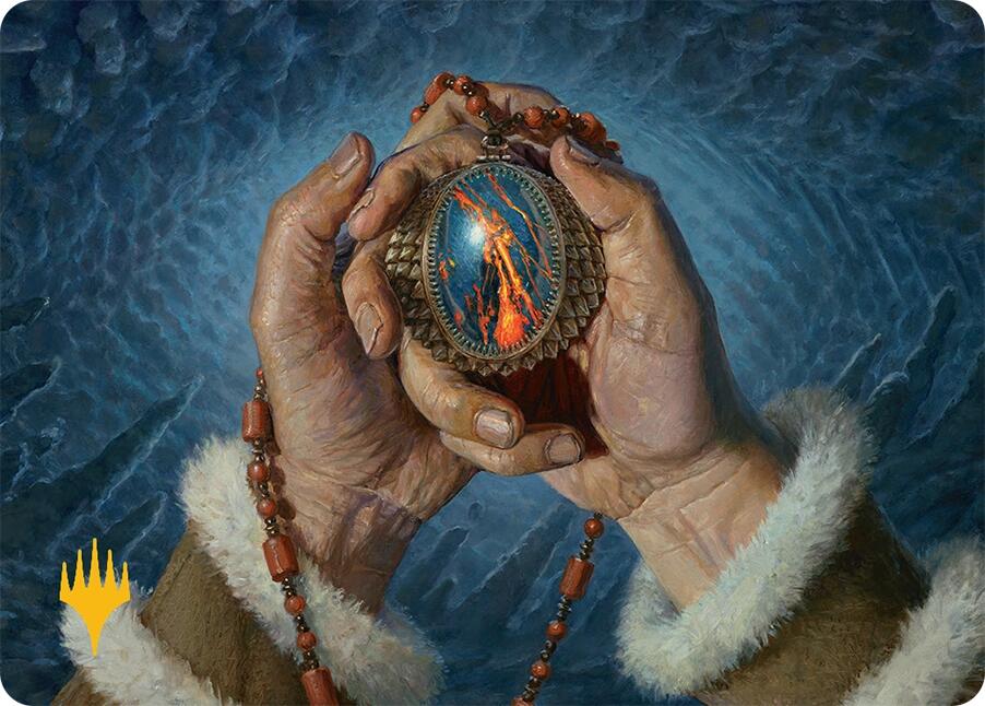 Mox Jasper Art Card (28/54) (Gold-Stamped) [Tarkir: Dragonstorm Art Series] | Exor Games Dartmouth
