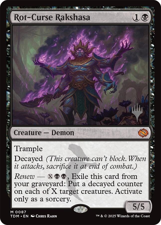 Rot-Curse Rakshasa [Tarkir: Dragonstorm Promos] | Exor Games Dartmouth