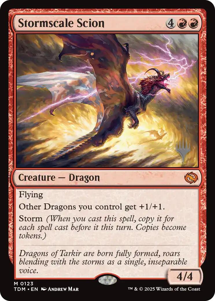 Stormscale Scion [Tarkir: Dragonstorm Promos] | Exor Games Dartmouth