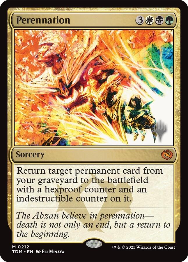 Perennation [Tarkir: Dragonstorm Promos] | Exor Games Dartmouth