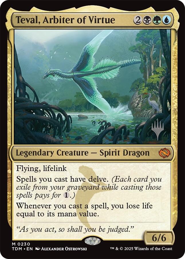 Teval, Arbiter of Virtue [Tarkir: Dragonstorm Promos] | Exor Games Dartmouth