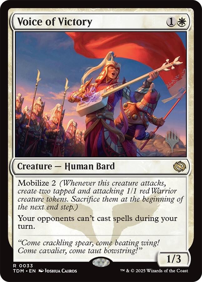 Voice of Victory [Tarkir: Dragonstorm Promos] | Exor Games Dartmouth