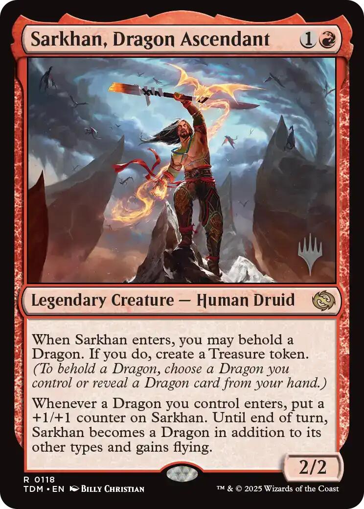 Sarkhan, Dragon Ascendant [Tarkir: Dragonstorm Promos] | Exor Games Dartmouth