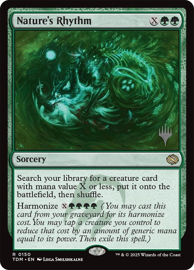 Nature's Rhythm [Tarkir: Dragonstorm Promos] | Exor Games Dartmouth