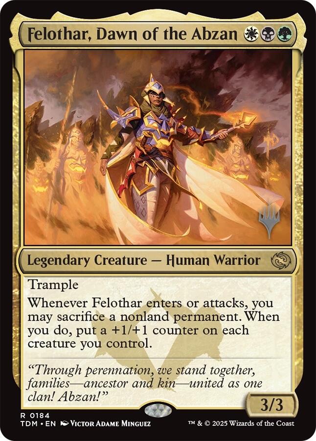 Felothar, Dawn of the Abzan [Tarkir: Dragonstorm Promos] | Exor Games Dartmouth
