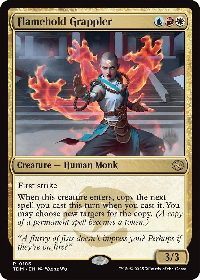 Flamehold Grappler [Tarkir: Dragonstorm Promos] | Exor Games Dartmouth
