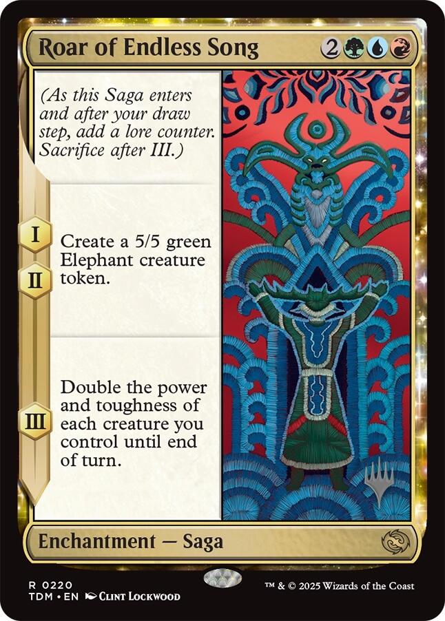 Roar of Endless Song [Tarkir: Dragonstorm Promos] | Exor Games Dartmouth