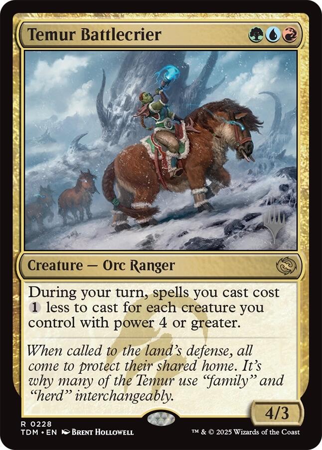 Temur Battlecrier [Tarkir: Dragonstorm Promos] | Exor Games Dartmouth