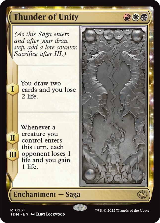 Thunder of Unity [Tarkir: Dragonstorm Promos] | Exor Games Dartmouth