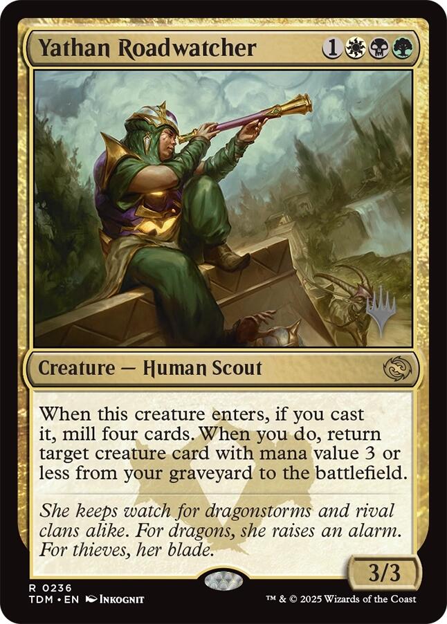 Yathan Roadwatcher [Tarkir: Dragonstorm Promos] | Exor Games Dartmouth