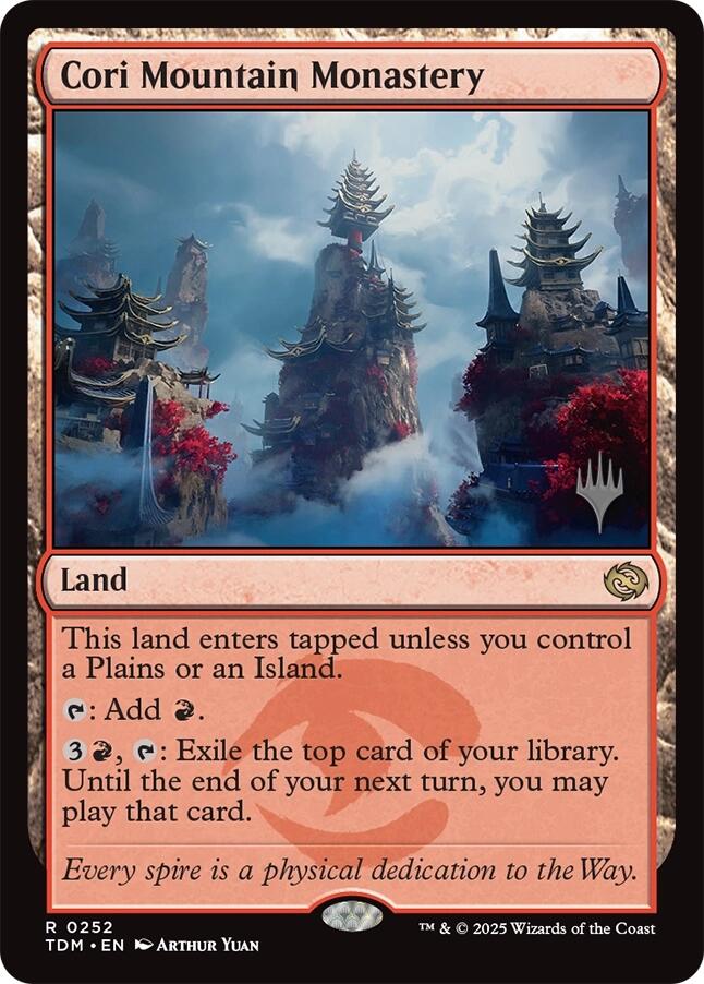 Cori Mountain Monastery [Tarkir: Dragonstorm Promos] | Exor Games Dartmouth
