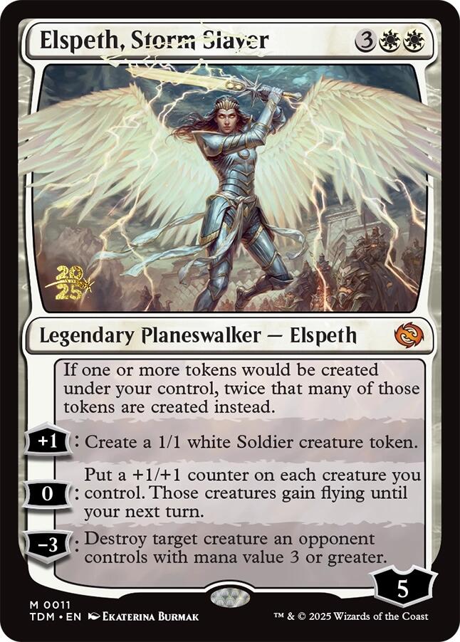 Elspeth, Storm Slayer [Tarkir: Dragonstorm Prerelease Promos] | Exor Games Dartmouth