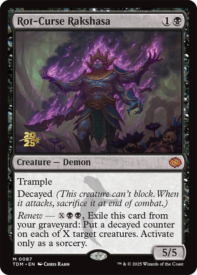 Rot-Curse Rakshasa [Tarkir: Dragonstorm Prerelease Promos] | Exor Games Dartmouth
