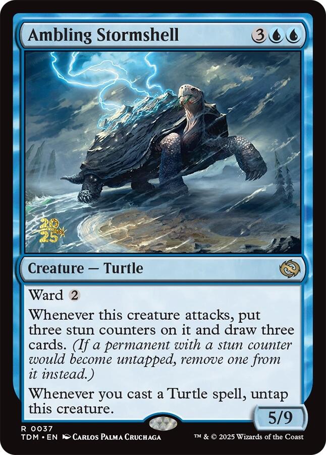 Ambling Stormshell [Tarkir: Dragonstorm Prerelease Promos] | Exor Games Dartmouth