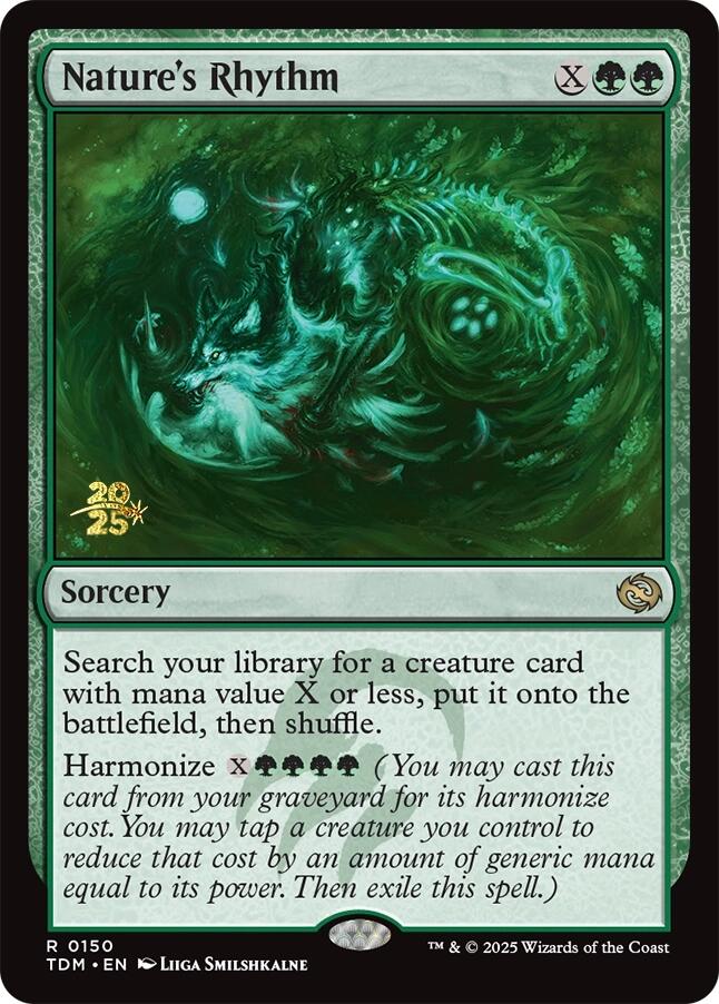 Nature's Rhythm [Tarkir: Dragonstorm Prerelease Promos] | Exor Games Dartmouth