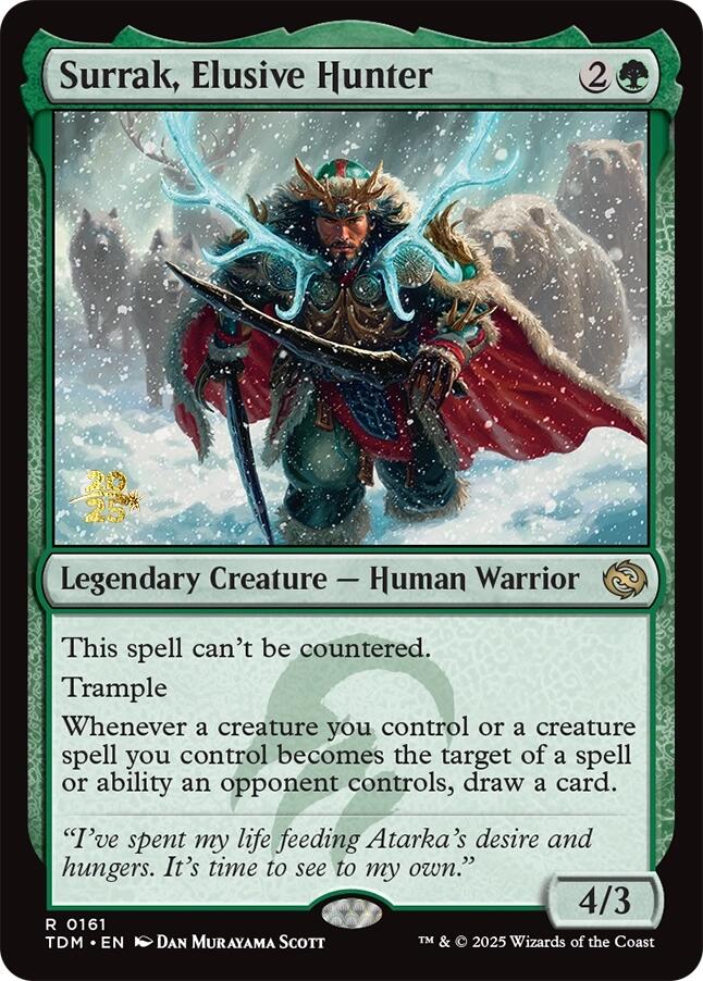 Surrak, Elusive Hunter [Tarkir: Dragonstorm Prerelease Promos] | Exor Games Dartmouth