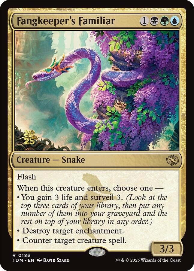 Fangkeeper's Familiar [Tarkir: Dragonstorm Prerelease Promos] | Exor Games Dartmouth