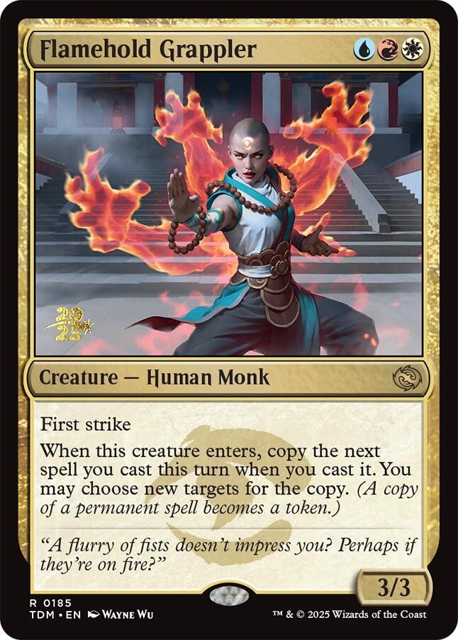 Flamehold Grappler [Tarkir: Dragonstorm Prerelease Promos] | Exor Games Dartmouth