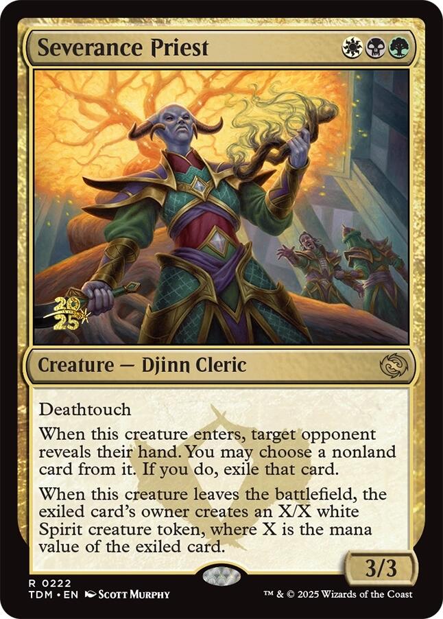 Severance Priest [Tarkir: Dragonstorm Prerelease Promos] | Exor Games Dartmouth