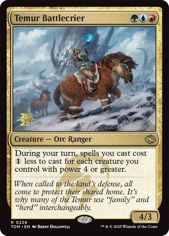 Temur Battlecrier [Tarkir: Dragonstorm Prerelease Promos] | Exor Games Dartmouth