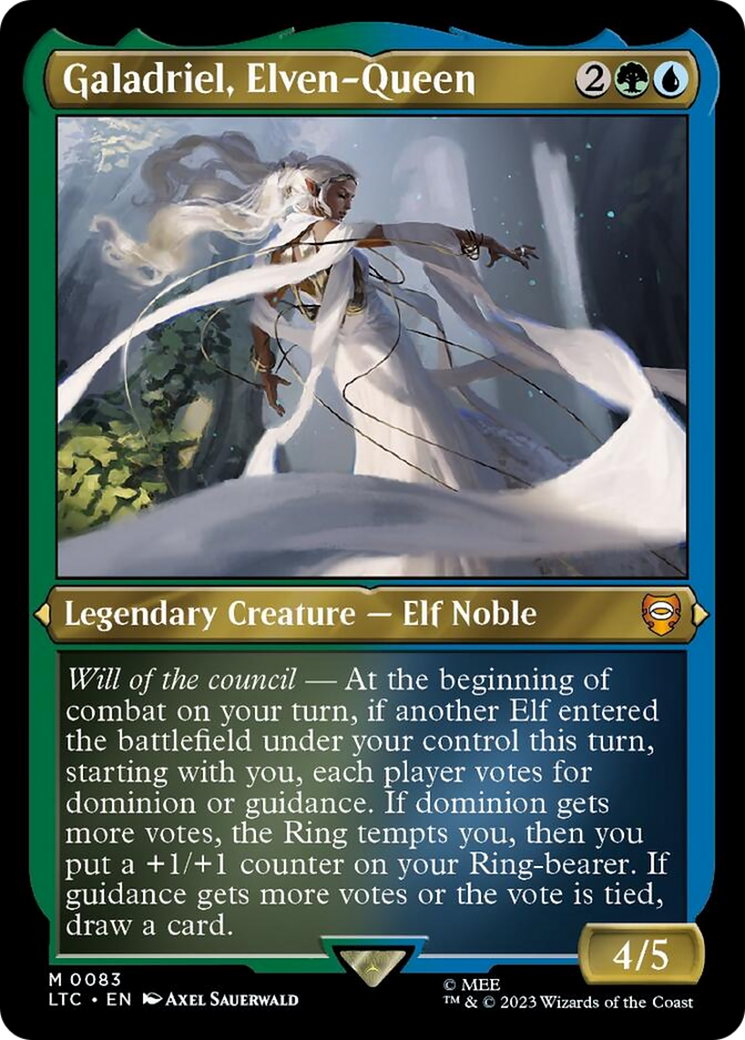 Galadriel, Elven-Queen (Display Commander) [The Lord of the Rings: Tales of Middle-Earth Commander] | Exor Games Dartmouth