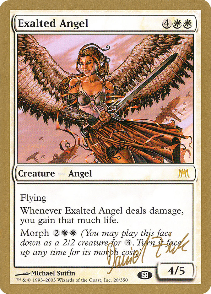 Exalted Angel (Daniel Zink) (SB) [World Championship Decks 2003] | Exor Games Dartmouth