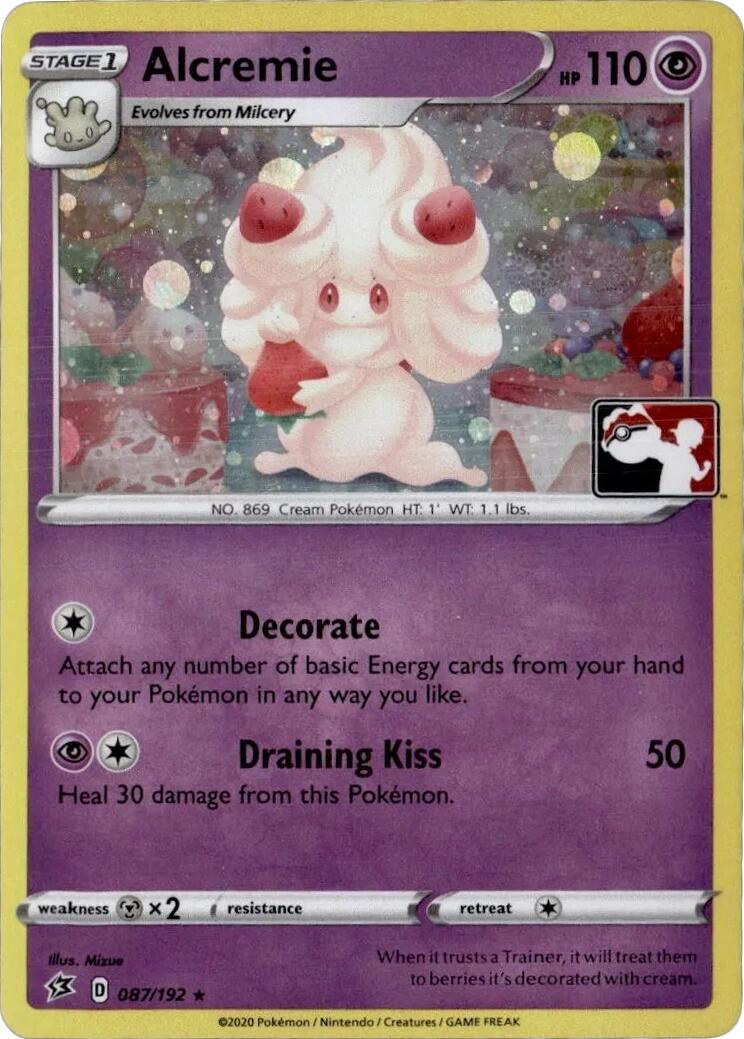 Alcremie (087/192) (Play Pokemon Promo) [League & Championship Cards] | Exor Games Dartmouth