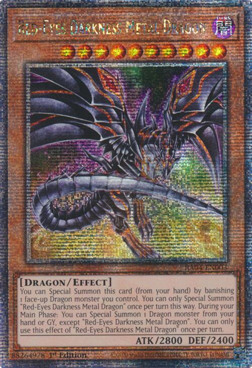 Red-Eyes Darkness Metal Dragon (Alternate Art) [RA04-EN003] Quarter Century Secret Rare | Exor Games Dartmouth