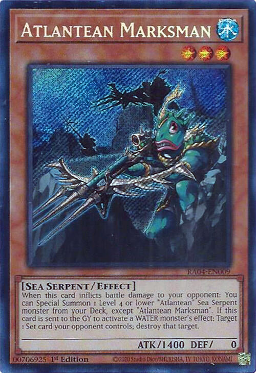 Atlantean Marksman [RA04-EN009] Secret Rare | Exor Games Dartmouth
