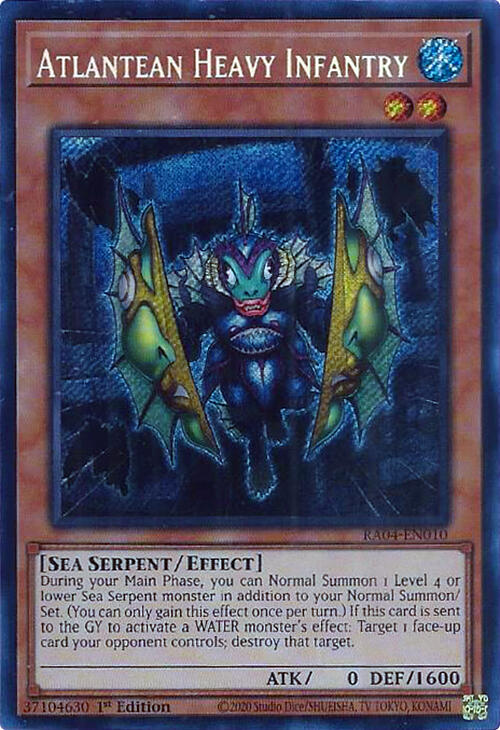 Atlantean Heavy Infantry [RA04-EN010] Secret Rare | Exor Games Dartmouth