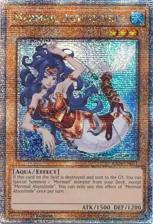 Mermail Abysslinde [RA04-EN011] Quarter Century Secret Rare | Exor Games Dartmouth