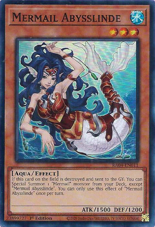 Mermail Abysslinde [RA04-EN011] Super Rare | Exor Games Dartmouth