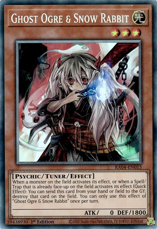 Ghost Ogre & Snow Rabbit [RA04-EN015] Prismatic Collector's Rare | Exor Games Dartmouth