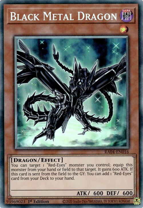 Black Metal Dragon [RA04-EN016] Prismatic Collector's Rare | Exor Games Dartmouth