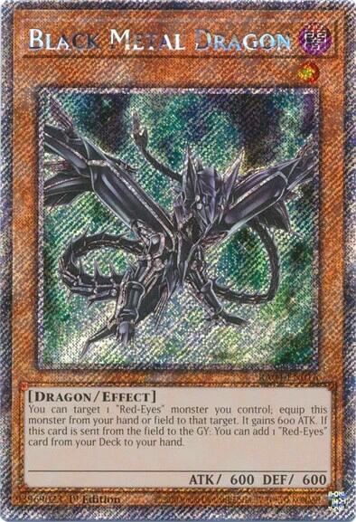 Black Metal Dragon [RA04-EN016] Platinum Secret Rare | Exor Games Dartmouth