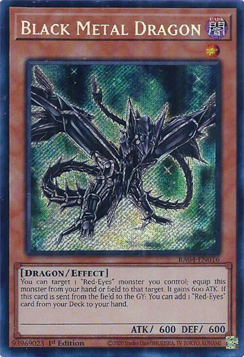 Black Metal Dragon [RA04-EN016] Secret Rare | Exor Games Dartmouth