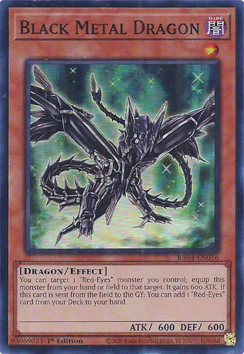 Black Metal Dragon [RA04-EN016] Super Rare | Exor Games Dartmouth