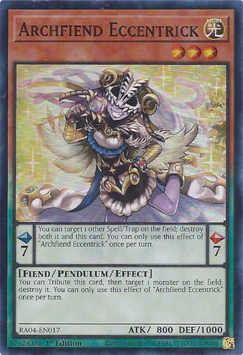Archfiend Eccentrick [RA04-EN017] Super Rare | Exor Games Dartmouth